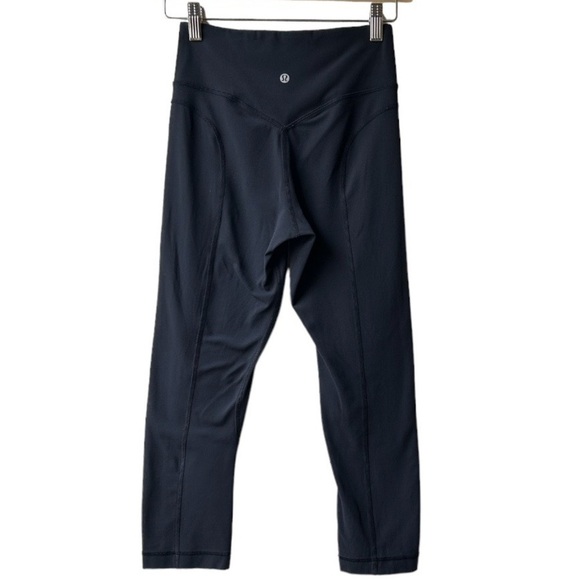 Lululemon Pushing Limits Crop (Nulu 21") Black Sz 4 - Picture 8 of 16